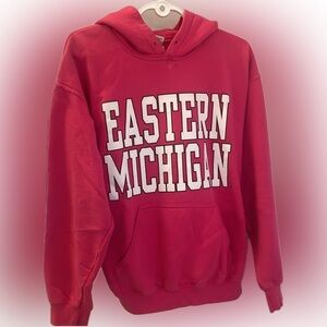 Eastern Michigan Pink Pullover Hoodie